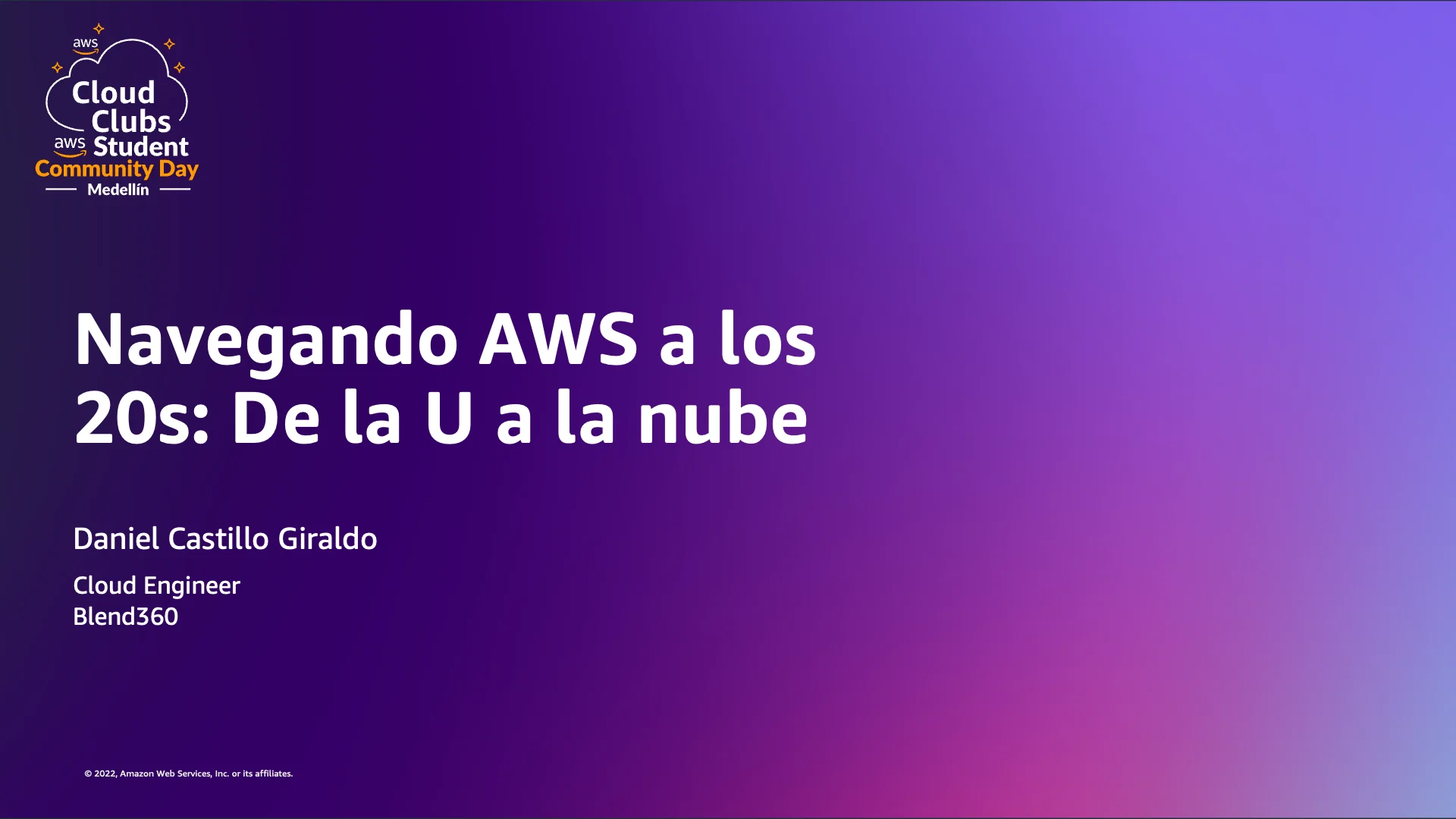 Navegando AWS a los 20s: De la U a la nube